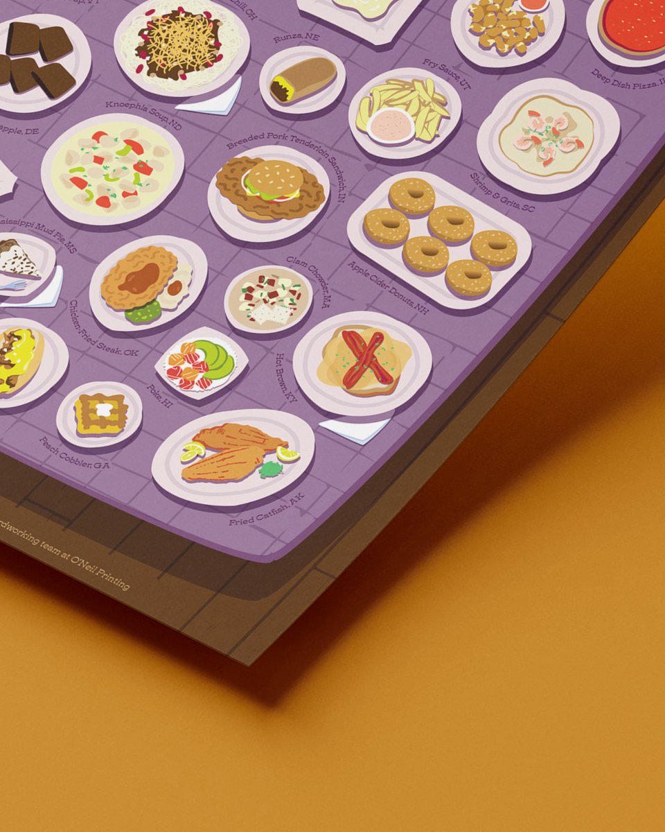 ONeilPrinting's tweet photo. Strategy + creative + print + production, working as one.

Rule29, O’Neil Printing + Printing Solutions created American Potluck: 50 states, 50 dishes, one shared table.

100% of poster proceeds support No Kid Hungry.

https://t.co/BAzVqAZc00 https://t.co/ulSJfnsuk7