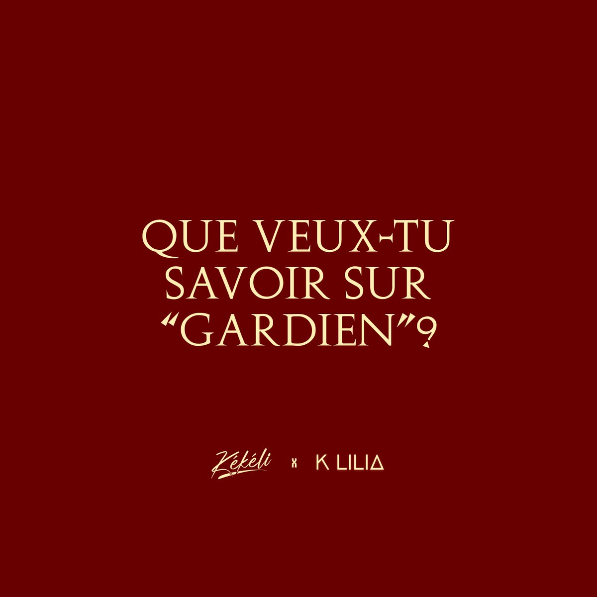 kekelimusic06's tweet photo. Que veux-tu savoir sur "Gardien"? https://t.co/dDjQFH7IIt
