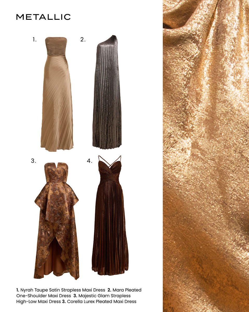 lulusdotcom's tweet photo. allow us to introduce the fabric trends you're about to find at every formal event: metallic moments, luxe jacquard, and voluminous pleats ✨ shop the dresses here: https://t.co/7txR4krEf8 💖 #lovelulus https://t.co/qtl4Oti972