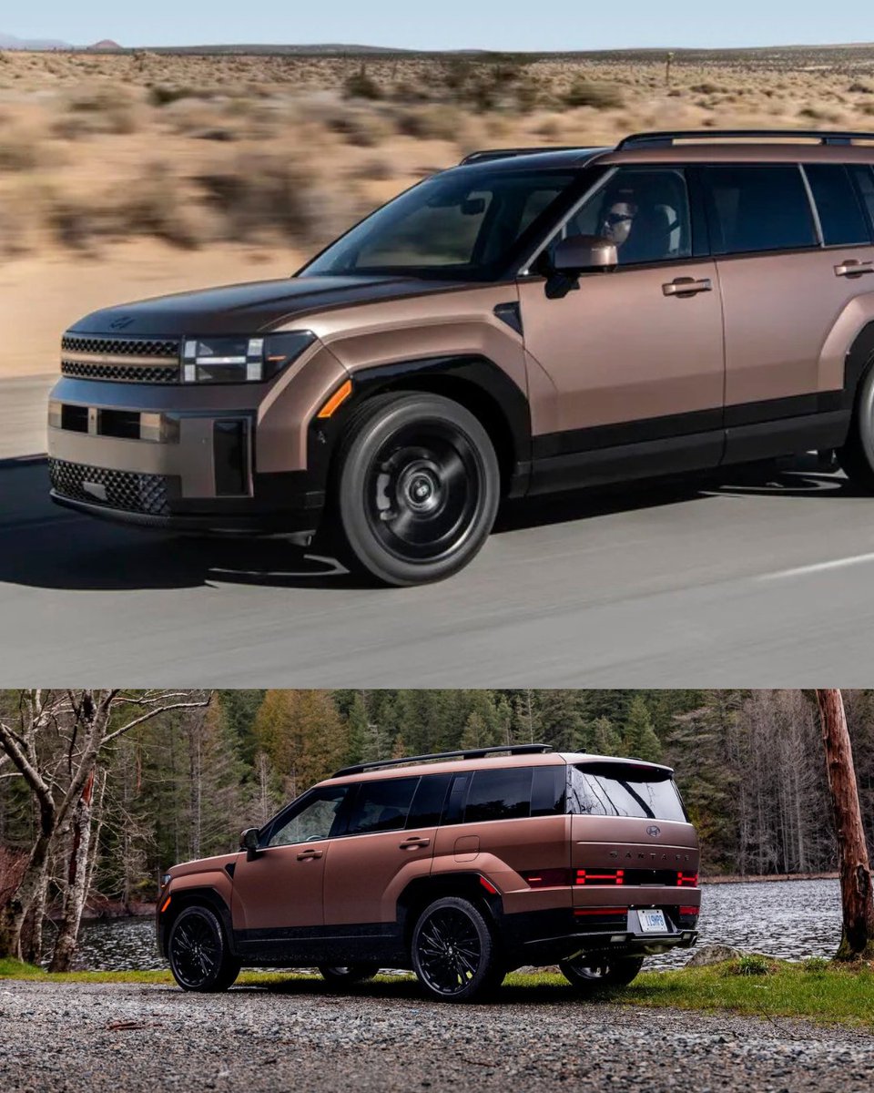 VanAutoShow's tweet photo. ⚡⛽ The Hyundai Santa Fe is heading toward a new kind of electrification.

Hyundai is preparing an extended-range electric vehicle, or EREV, version of the Santa Fe as part of its next wave of electrified vehicles. https://t.co/5BtweTXOcm