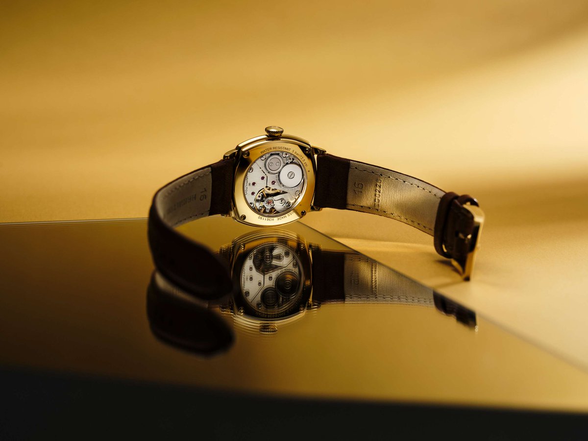 baldassarreted's tweet photo. NEWS: Hamilton Brings Back Its Art Deco Cushion Case For A New Generation

Read more here: https://t.co/sNS2yGOnOm

The new Hamilton Classic Cushion collection revives designs from the brand’s mid-1920s archives with compact 30mm and 34mm cases measuring just 8.1mm thick. Across six references, the styling leans heavily into the geometric proportions and vintage character of the Art Deco era.

Inside is the new hand-wound H-42, Hamilton’s smallest modern manual mechanical movement. Based on the ETA 7001, itself descended from the famously thin Peseux 7001, it adds a Nivachron balance spring and a 57-hour power reserve while helping keep the watches remarkably slim.

The collection includes plain and engraved stainless-steel cases, two yellow-gold-color PVD options, 50 meters of water resistance, and enamel, sandblasted, lacquered, and sunray dial finishes. The 30mm white enamel model uses Roman numerals, while the remaining versions feature Arabic numerals.

Steel models are priced at $995, while the two PVD-coated versions retail for $1,095.