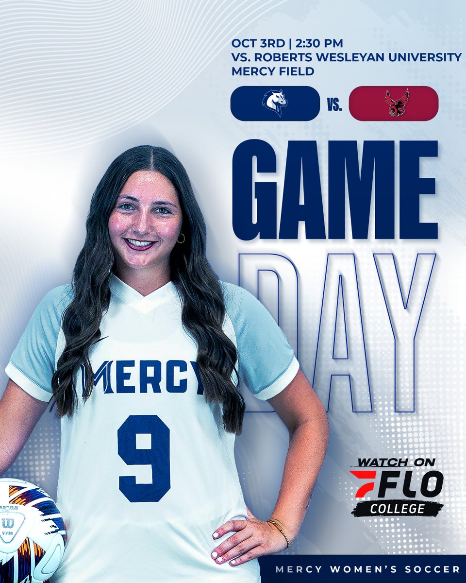MercyMavericks's tweet photo. โฝ ITโS GAME DAY! โฝ
Women's Soccer hosts regionally-ranked ECC foe Roberts Wesleyan in the ECC Womenโs Soccer Game of the Week today at 2:30 PM!
๐ Live Stats: https://t.co/ZvvXEpjAOb
๐บ Watch: https://t.co/cFICIq6G4L
#RollMavs https://t.co/TIKfgWjfjL