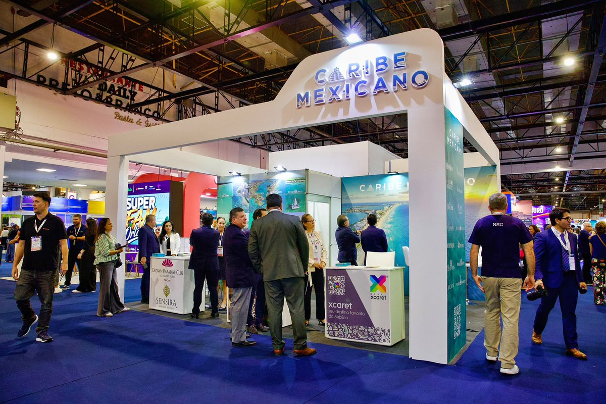 bernardocuetomx's tweet photo. Continuamos nuestra agenda en ABAV, compartiendo la oferta del Caribe Mexicano.

Nuestros 12 destinos tienen mucho que ofrecer a viajeros que buscan experiencias diferentes, desde naturaleza y cultura hasta gastronomía, bienestar y aventura. https://t.co/czynHlcu2Y