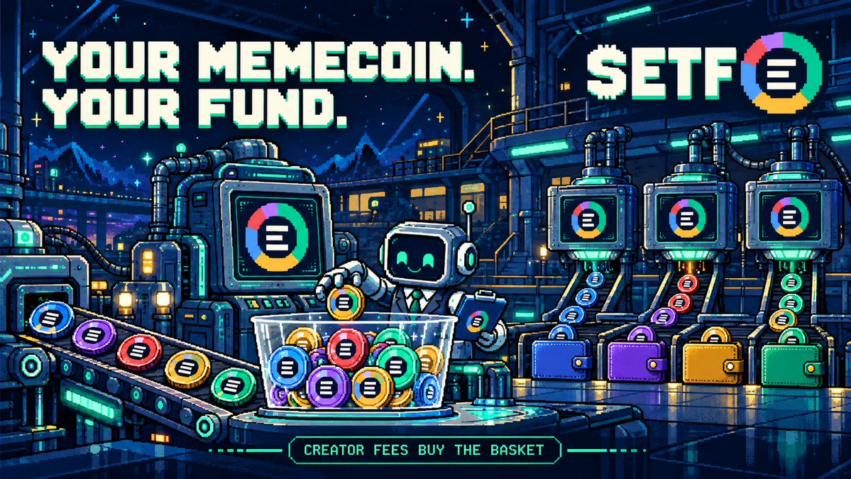 etfdeskapp's tweet photo. Your memecoin can do more than sit in a wallet.

Launch through ETF and its creator fees buy a basket of assets, then airdrop those assets to holders.

90% funds the basket.
10% buys and burns $ETF.
A pumpfun coin with a real engine behind.

https://t.co/viww3IRHGj https://t.co/TptMyw1iXX