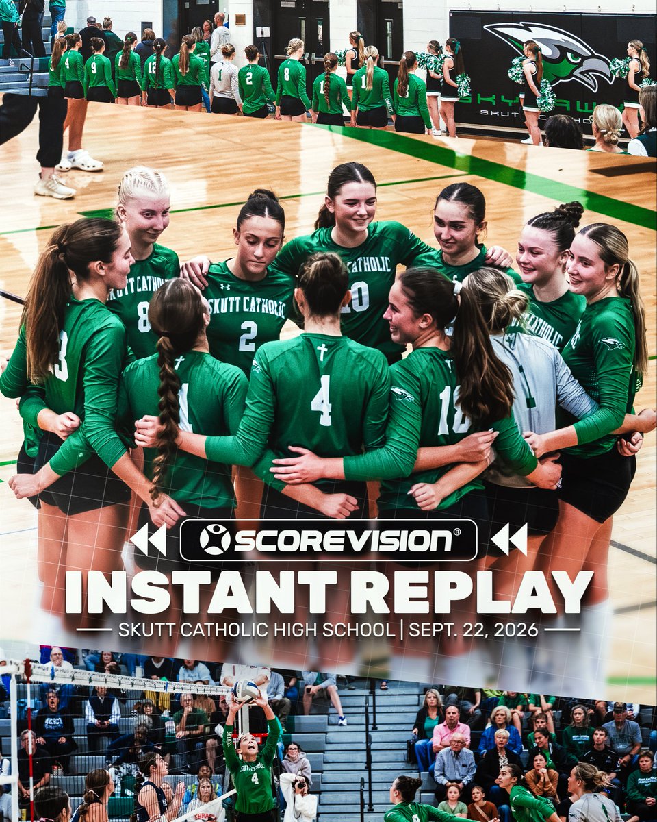 GetScoreVision's tweet photo. Another game day done right. ⏪ 

@SkuttCatholicVB brought the action all night and delivered an unforgettable atmosphere to match! 🦅

Check out the full ScoreVision experience here: https://t.co/RM8nLIPdtr https://t.co/MlnllMAMDY