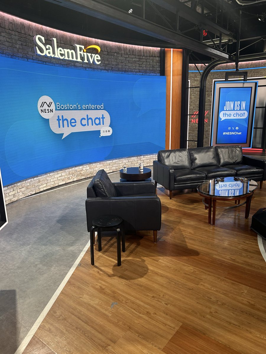 JoeyMurr's tweet photo. We pulled out the couch for today’s show. Join us today at 4pm on @NESN 

Call us 617-582-2428 https://t.co/0SBQubbPp1