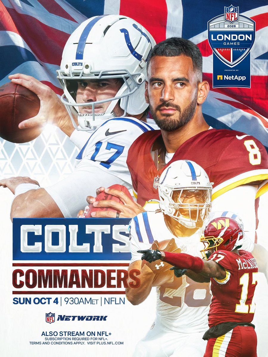 We’ve got football for breakfast this weekend ☕️
 
@​INDvsWAS – Sunday 9:30am ET on NFL Network
Stream on @​NFLPlus 
 [📷](https://pbs.twimg.com/media/HTkU4aRW0