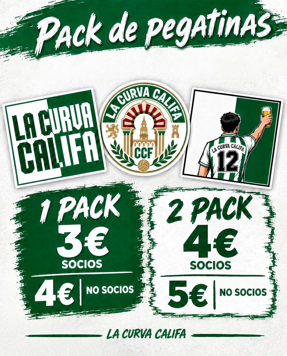 LaCurvaCalifa's tweet photo. Lanzamos nuestras nuevas pegatinas, que estarán disponibles para todo el mundo este lunes durante la previa del partido. https://t.co/nhsutVxCL8