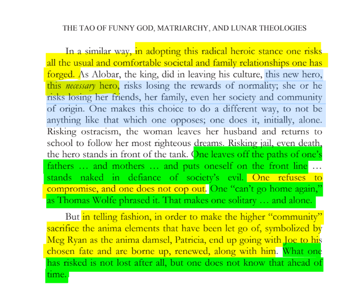 sillymickel's tweet photo. *FUNNY GOD: The Tao of Funny God & The Mind's True Liberation* (2015) by Michael Adzema. Ch 7, p. 55
🧵Click panel below for Thread, complete book
or, for free pdf copy: https://t.co/JOdvus40lY
🧵👇💡📚💙 #FnG 🐸☯️ #FnGCH7📖 #TruthWarriors ❕ #psychology ☮️#mythology ☮️ #patriarchy 🧟♂️ #RitesOfPassage 🐉#transpersonal🪽 #consciousness 💡#metaphysics 🌈 #RainbowWarriors 🦋