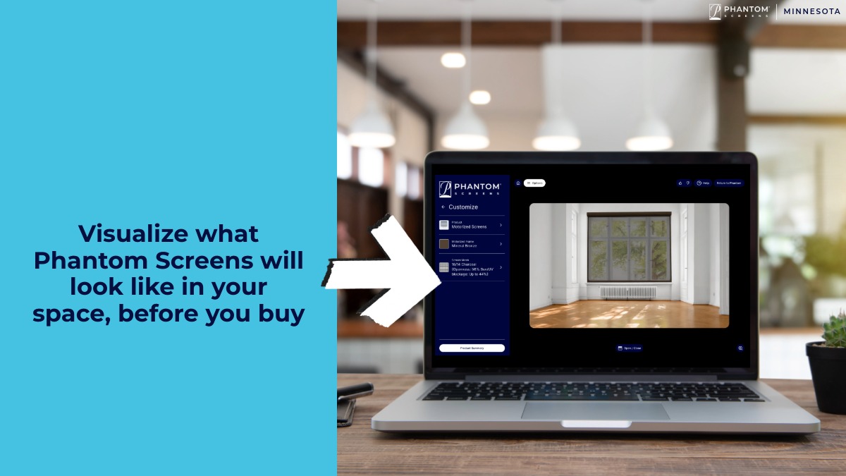MNScreens's tweet photo. Thinking about installing #PhantomScreens, but want to visualize what they'll look like in your space first? 📸 Upload your photo to our app and compare different products, colors, textures and mesh types.

Start now at: https://t.co/L215nZDzDS

#minnesota #interiordesign https://t.co/BKR9zIzi9P