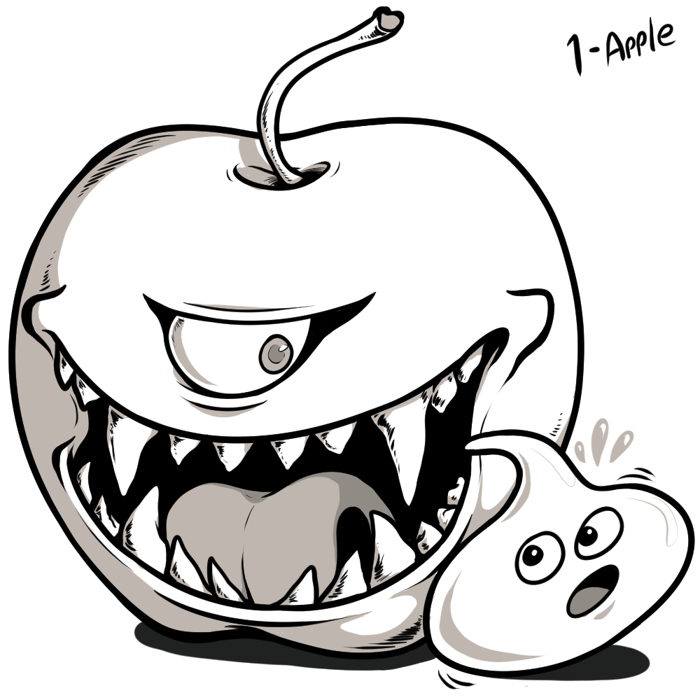 Algenis_ASH_'s tweet photo. A Bad Apple🍏and a Slime💧 Day 1 - Apple
@inktober #inktober #inktober2026 https://t.co/POly0PfrBG