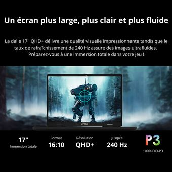 ArkTech_News's tweet photo. MSI Crosshair 17 HX AI D2XWGKG-067FRNN 17'' QHD+ 240 Hz Intel® Core™ Ultra 9 16 Go RAM 1 To SSD Nvidia® GeForce RTX™ 5070 Anthracite
à 1899€ au lieu de 2249€+10% offerts sur la cagnotte Fnac+ avec le code PC10
https://t.co/KH9qelrRpH
#PC #Laptop #Code_promo #Promo #adhérents #BonsPlans