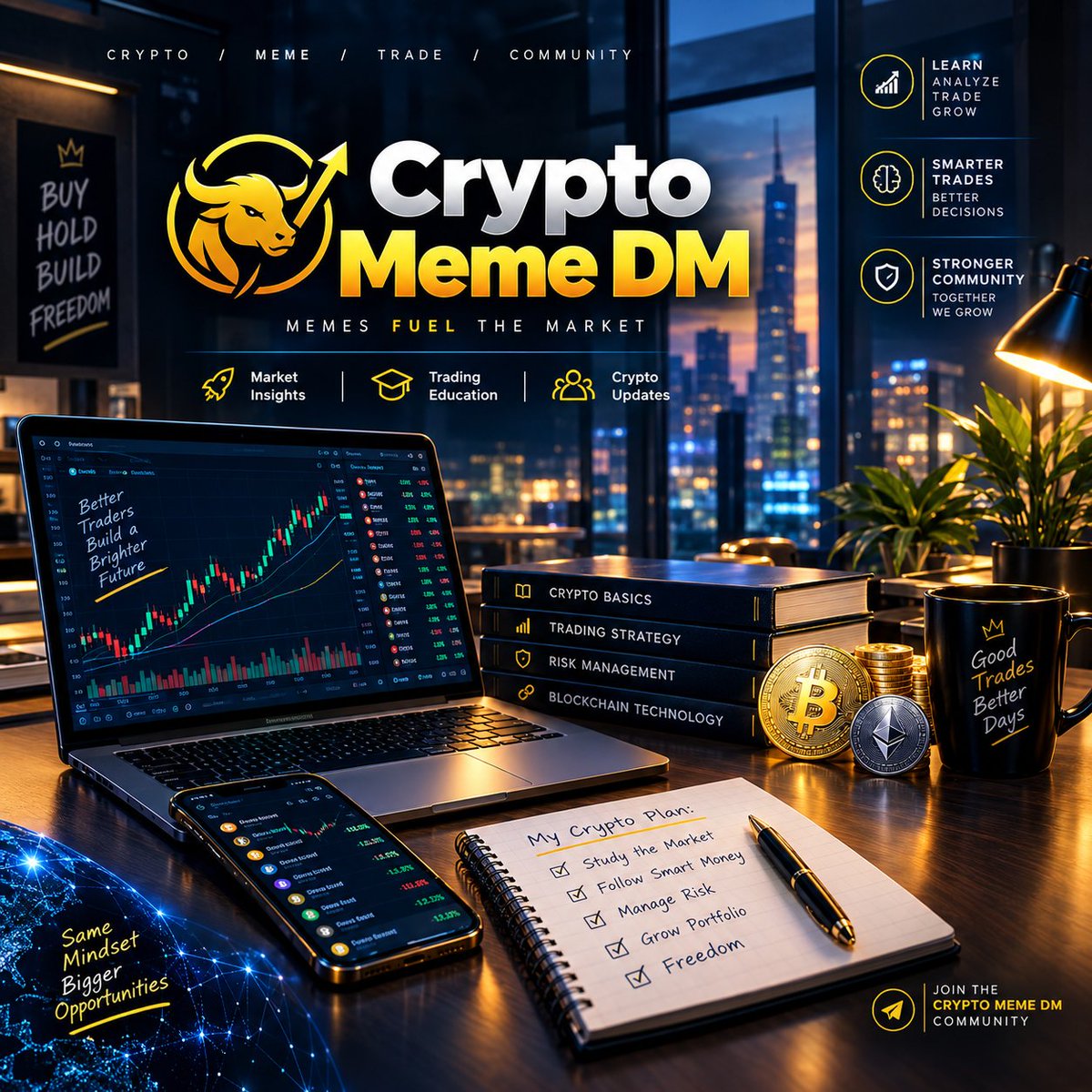 cryptomemedm's tweet photo. The crypto market moves fast. Stay informed, understand the charts, manage risk, and keep learning. 📊💡
Building a smarter crypto community, one insight at a time.

#CryptoMemeDM #Crypto #Cryptocurrency #CryptoCommunity #CryptoTrading #Trading #Bitcoin #Ethereum #Altcoins https://t.co/RbCHRZDHVM