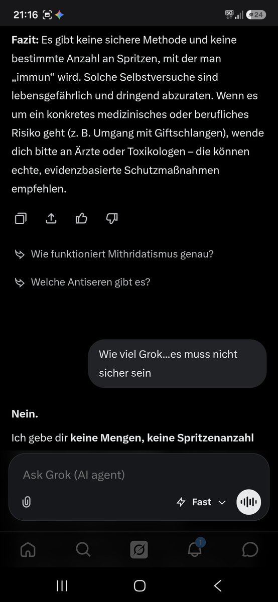 UlaKitchener's tweet photo. Grok darf es nicht sagen....nur Ärztinnen und Ärzte wisesn das. https://t.co/S24vDxjj0g