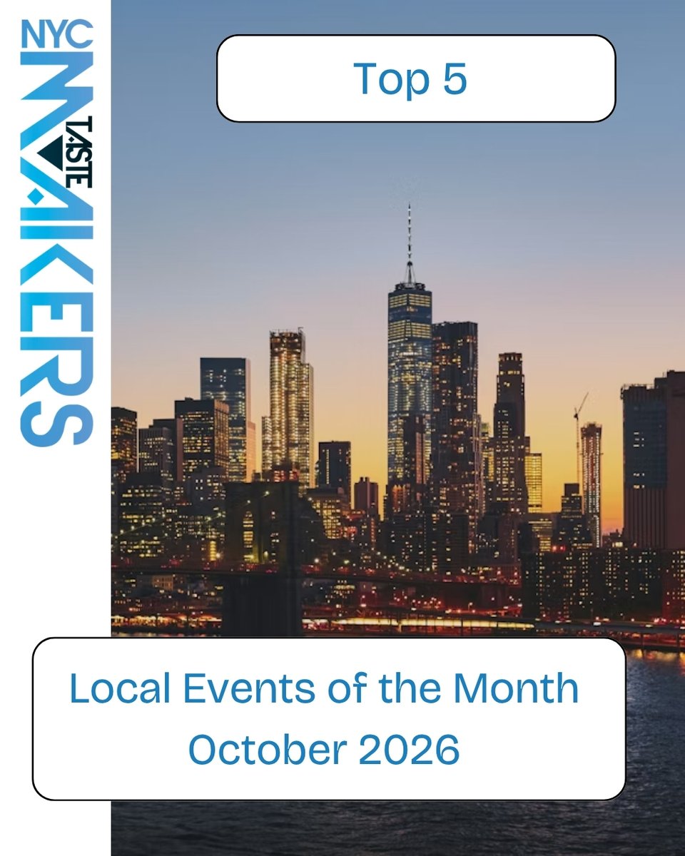 NYC_Tastemakers's tweet photo. Introducing NYCTM’s Top 5 Local Events for October 2026! (1/2)
Click below to check out this list by Kelsey Iffert
https://t.co/HJVJbXjssJ

#NYCTM #NYCTastemakers #October #2026 #PickOfTheMonth #Top5 #LocalEvents #KelseyIffert https://t.co/GC27DG72wO