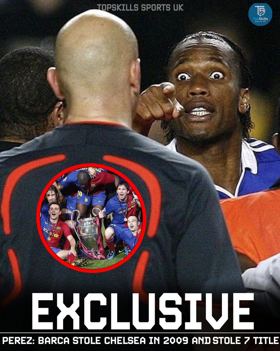topskillsportuk's tweet photo. 🚨💣 Pérez has completely broken all diplomatic ties, delivering a jaw-dropping tirade against Barça's entire modern legacy: 🇪🇸⤵️

🔵 The 2009 Chelsea Scandal: "Chelsea was robbed by Barcelona. It's the biggest robbery in Champions League history."

🏆 "Stole 7 Titles": Pérez claims Barcelona stole 7 La Liga titles during the peak Pep Guardiola era under the Negreira system.

❌ Guardiola Smashed: "Pep Guardiola isn't even in the Top 6 best managers in the world." He doesn't belong in the same breath as Ferguson or Ancelotti.