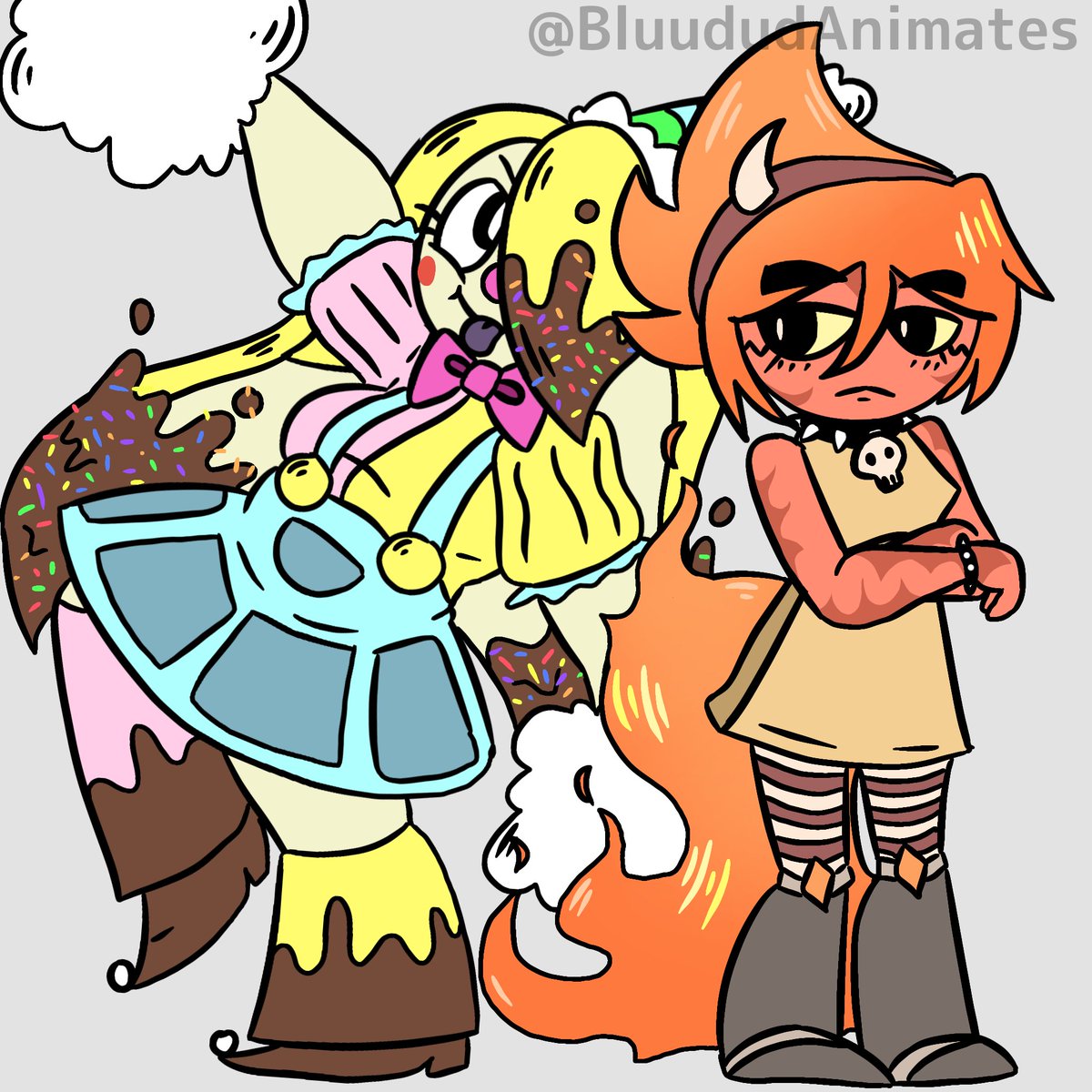 BluududAnimator's tweet photo. BurntBanana in my style bc I'm doomed

#burntbanana #funhouse #roblox https://t.co/z69MQKsS26