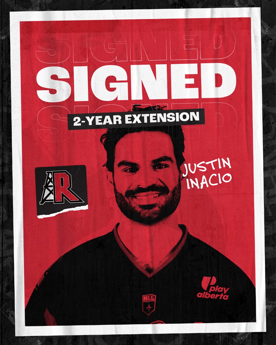 NLLRoughnecks's tweet photo. HE'S BACK‼️

We have signed Justin Inacio to a two-year deal! https://t.co/rbXKJ3sQ4f