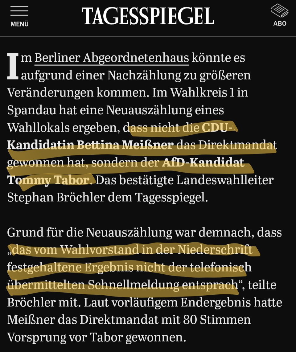 jreichelt's tweet photo. BREAKING NIUS: Wahlmanipulation in der Hauptstadt? In Berlin wackelt die (rechnerische) Mehrheit für Schwarz-Grün-Rot, weil diese Stadt einfach zu dumm (oder korrupt) ist, um eine Wahl ordentlich durchzuführen und auszuzählen. Und wie kann es bitte passieren, dass ein AfD-Kandidat gewinnt, aber ein CDU-Kandidat mit einem vollkommen anderen Ergebnis als Sieger übermittelt wird?