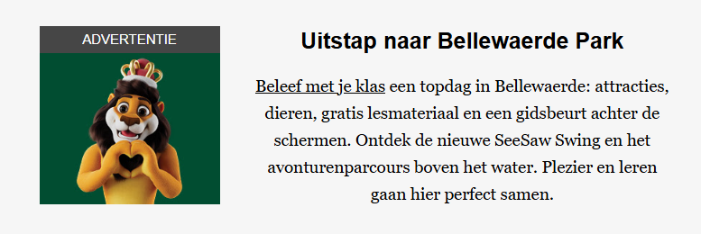 DhaeseJonathan's tweet photo. We kregen vandaag overheidscommunicatie in de mailbox dat je met je school altijd naar Bellewaerde kan gaan🤩Uiteraard voor de leerrijke activiteiten, dat mag duidelijk zijn uit deze advertentie. https://t.co/ENCpgeg8br