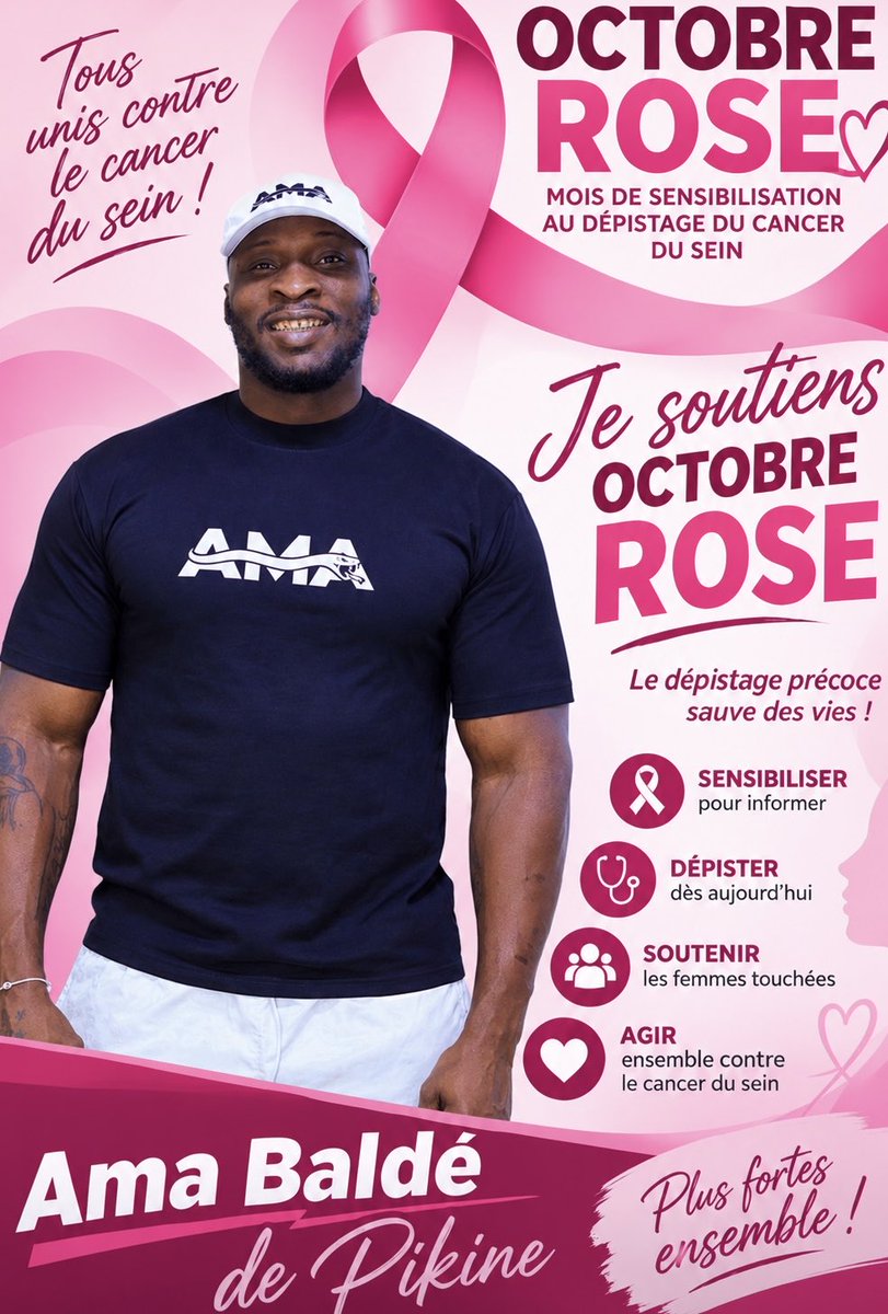 Amabaldepro's tweet photo. Octobre Rose : ensemble, sensibilisons, dépistons, soutenons. 🎀 https://t.co/ciqncjZHeM