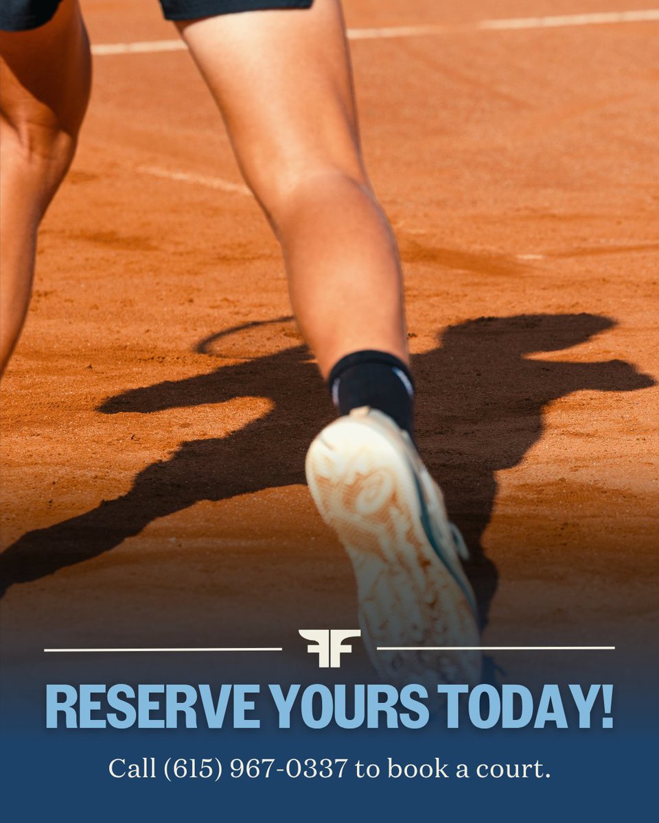 FarmForgeClub's tweet photo. Experience a different side of your game on six Italian red clay courts in the heart of College Grove.

Bring a friend or gather your doubles crew and experience red clay at Farm &amp; Forge!

Call (615) 967-0337 to reserve a court today. https://t.co/XEnyVeCAOQ