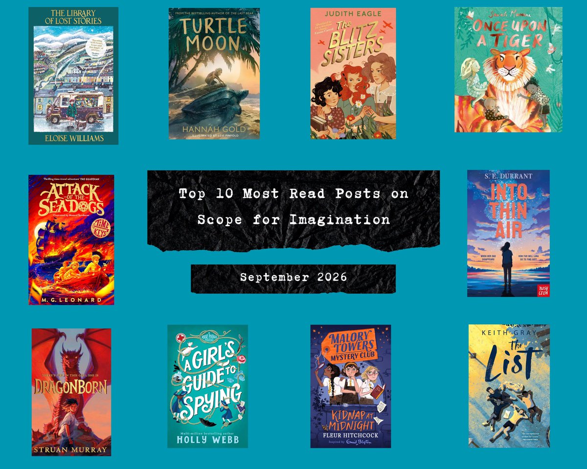 KateHeap1's tweet photo. The National Year of Reading continues with the Top 10 most read posts on https://t.co/DtoHtBYBGs in September 2026.
@Eloisejwilliams @HGold_author @MGLnrd @Struan_Murray #HollyWebb #JudithEagle #FleurHitchcock #SarahMassini @SEDurrant  #KeithGray
@NosyCrow https://t.co/IIIQXT00Sl