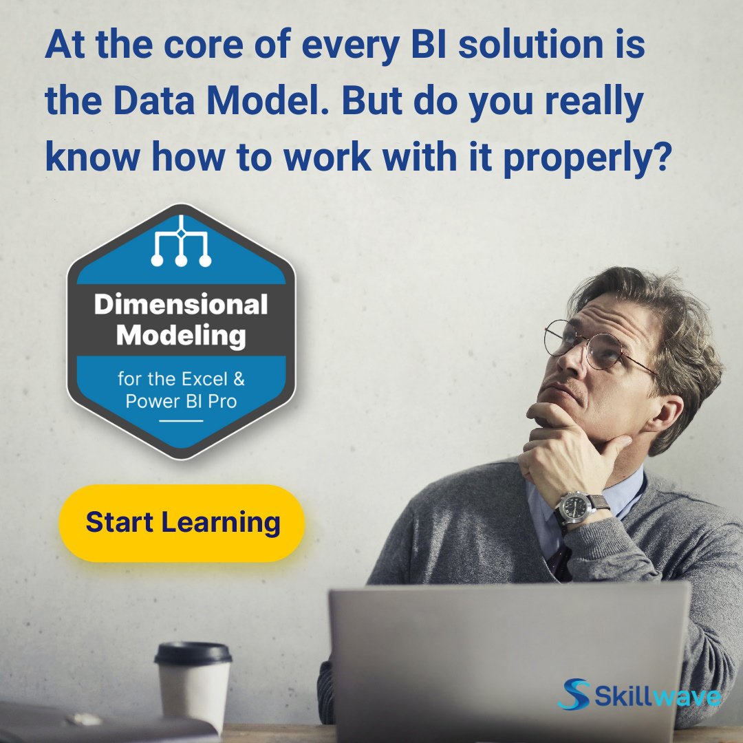 skillwave_'s tweet photo. Learn the right way to build a solid and scalable #DataModel in #Excel and #PowerBI. 💪 This course pairs #PowerQuery and the #DataModel together using each for what they were designed to do.
➡️Transform your #BusinessIntelligence, enroll today at https://t.co/Xms3SXKnM0 https://t.co/venxhxHGTS