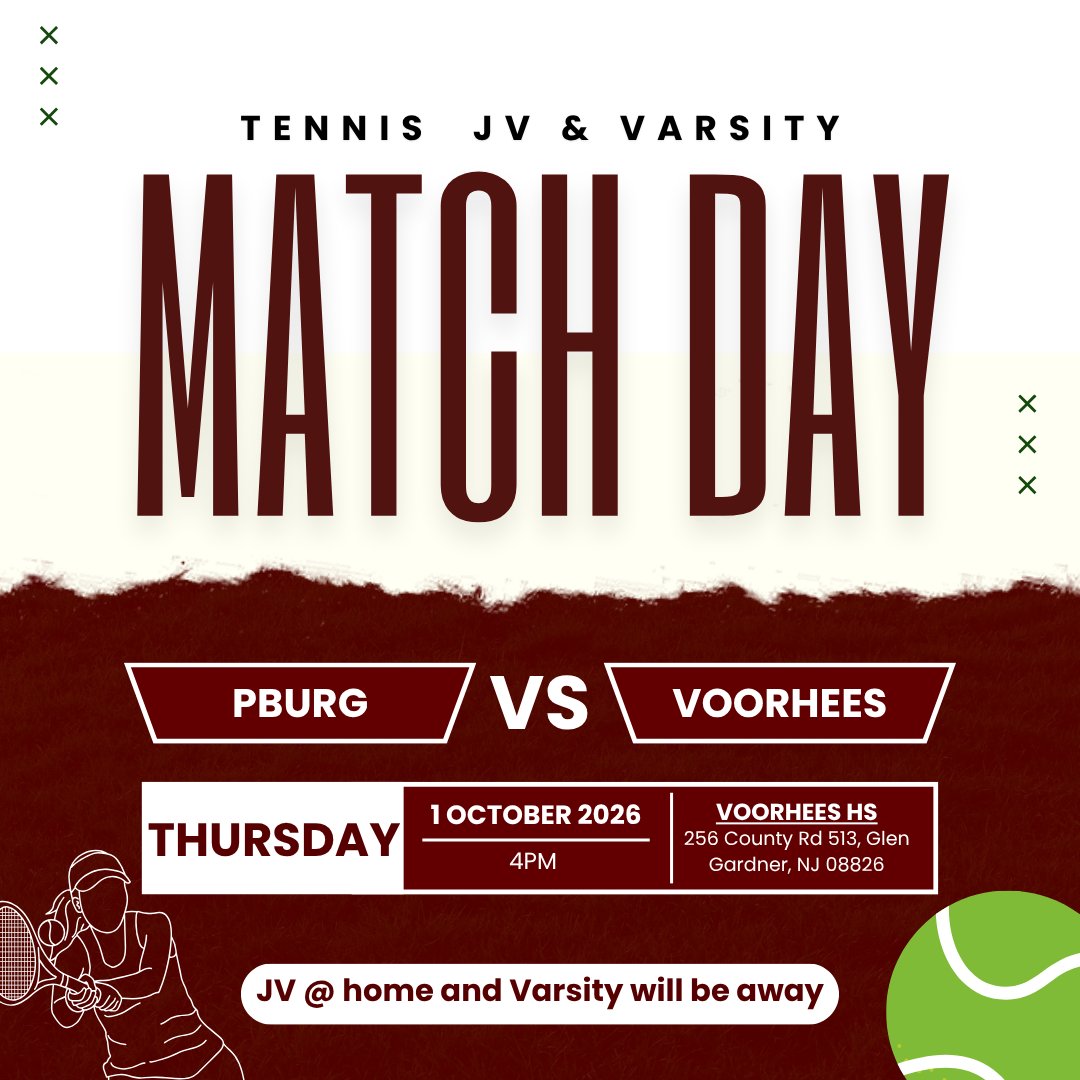 PHSStateliners's tweet photo. 🎾 JV &amp; Varsity girls Tennis plays Voorhees today @4PM. Varsity will be away while JV holds it down at the PAC. Play hard team! https://t.co/yfxex1EGER