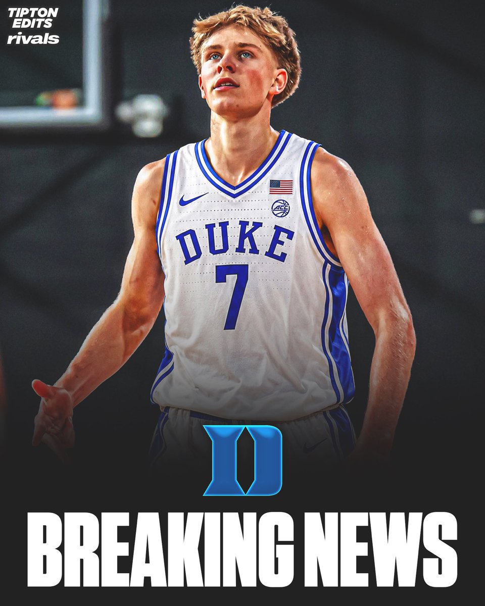 JoeTipton's tweet photo. NEWS: Australian point guard Luke Paul has committed to Duke, source told @Rivals.

The 6-foot-6 prospect signed a multi-year deal with the NBL Next Stars program earlier this year, but has now opted to play college basketball for Jon Scheyer beginning with the 2027-28 season. Paul is considered a potential first-round pick in the 2028 NBA Draft.

https://t.co/UXSAu77fcM