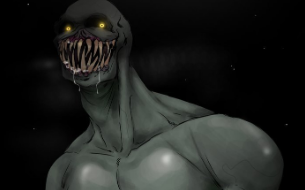 Horrid_Mistake's tweet photo. He shall stare endlessly. She is welcome to threaten, but there is no fear behind these eyes. https://t.co/QVuXZKS1EK