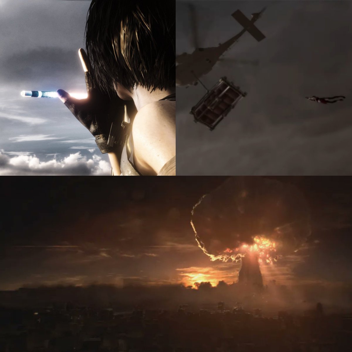 JlylLyth's tweet photo. October 1st...

Ada Wong, Carlos Oliveira, and Jill Valentine were the last survivors to escape Raccoon City, moments before the government carried out the sterilization operation, allegedly to stop the spread of the T-Virus. https://t.co/1LPlfE0Isr