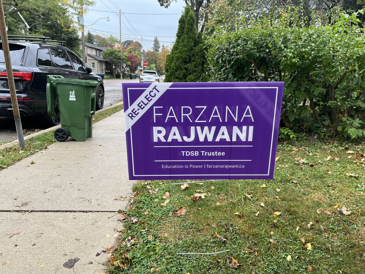 shelleylaskin's tweet photo. Proud to support my trustee colleague @frajwani running in Don Valley West and Don Valley East. #Vote #EducationIsPower https://t.co/R3ciY7icgt https://t.co/IHZZ9NhOQL