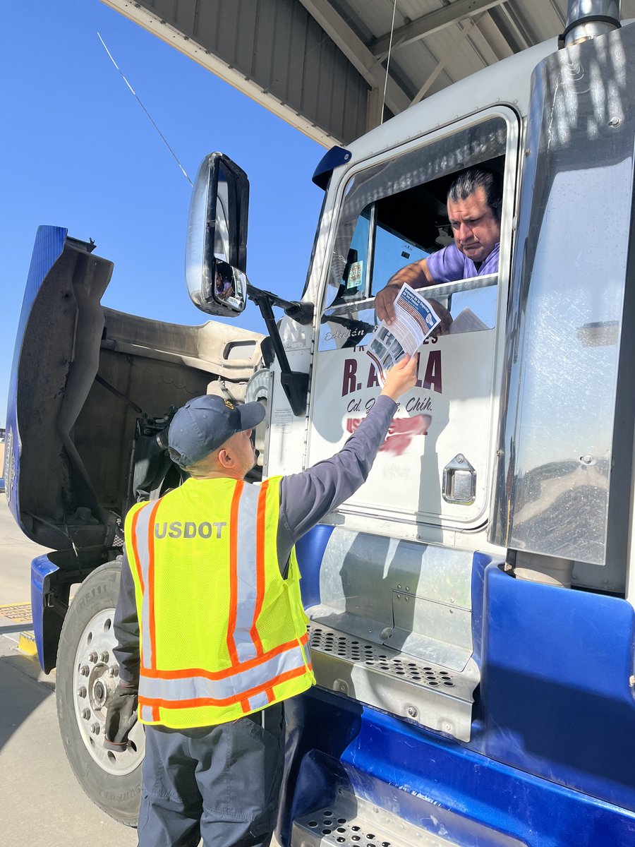 FMCSA's tweet photo. Brake safety matters - every day and for every driver on the road.

During #CVSABrakeSafetyWeek earlier this year, FMCSA inspectors at the Santa Teresa Port of Entry in New Mexico checked commercial vehicle brake systems and shared practical brake safety tips with CMV drivers.

A brake check today can help prevent a crash tomorrow.