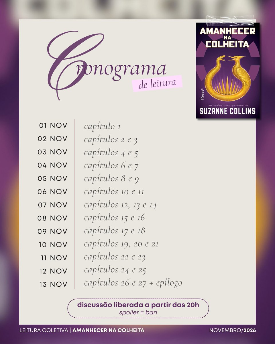 SacTributos's tweet photo. FALTA 1 MÊS PARA A LEITURA COLETIVA DE AMANHECER NA COLHEITA! https://t.co/MDGEIL6aZe