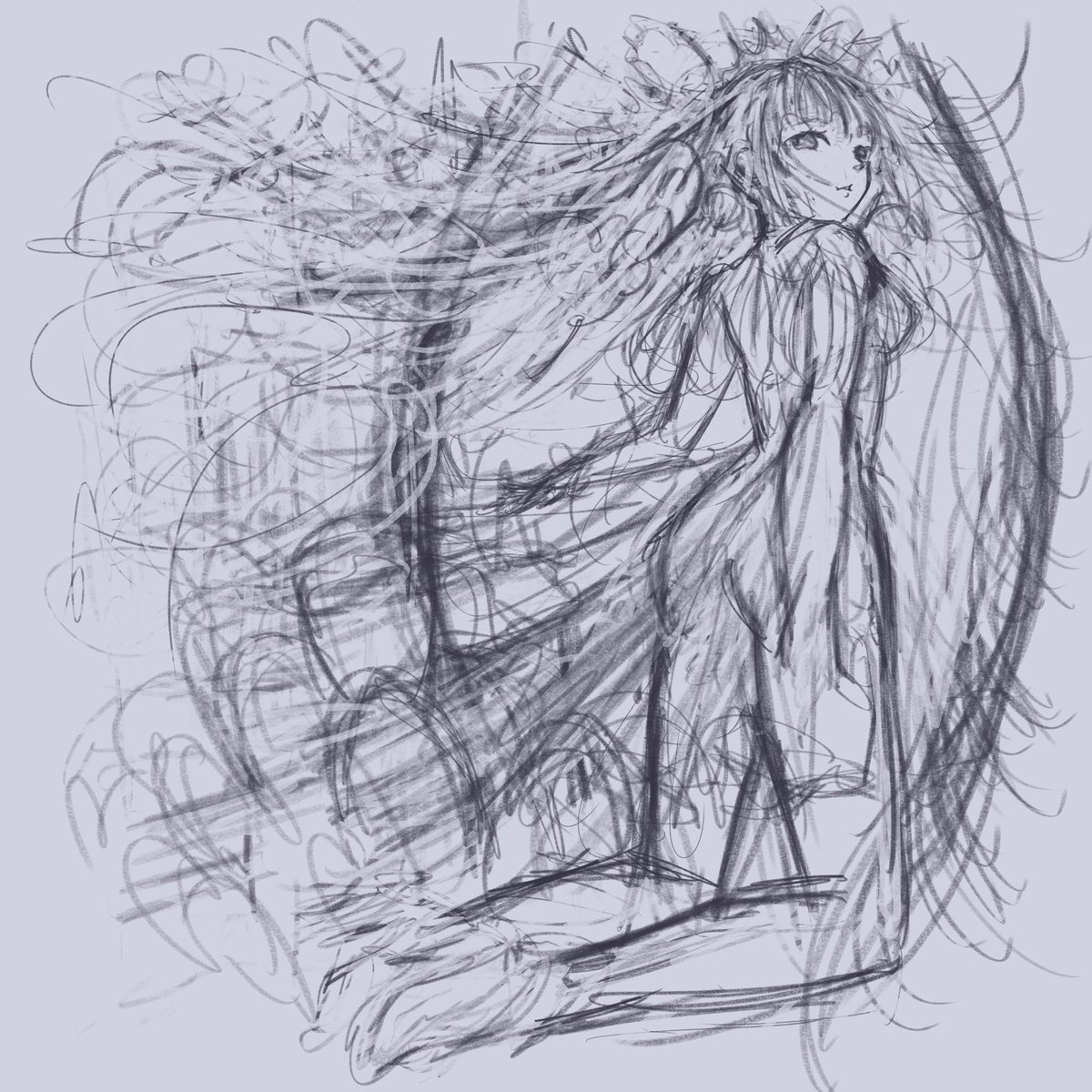 Songyanb's tweet photo. I always struggle to wake up from my dream, although I knowing that is not true.Whatever the dream is, trying change how is the end? Or escaping back to reality, It’s a good little brain wash anway
So…welcome the new day
#一次創作 #夢　#sketchㅤㅤ https://t.co/6HRjaTd3vK