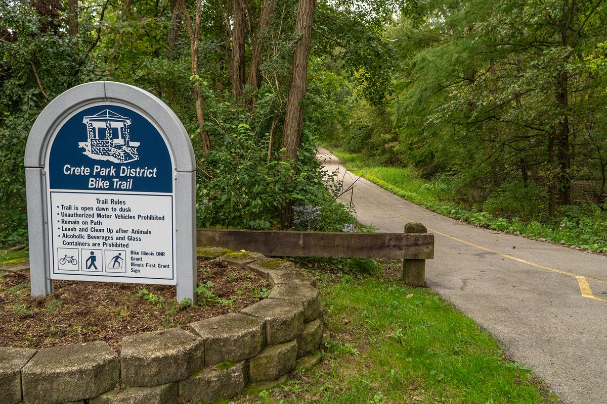 VillageOfCrete's tweet photo. The Beauty of Crete: The Crete Bike Trail runs between Douglas Lane and Bradford Place, covering about 1.3 miles of paved path through the woods along Deer Creek. With benches along the way, it's a perfect opportunity to get outside and enjoy the natural beauty of our community. https://t.co/I0DrHRKT5i