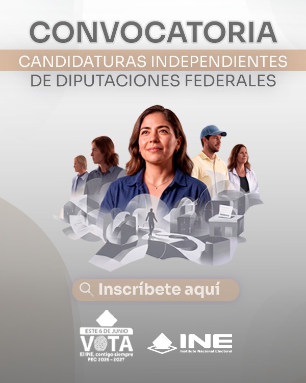 INEJALISCO's tweet photo. 🚨 CONVOCATORIA 🚨 
Para Candidaturas Independientes a Diputaciones Federales por el principio de mayoría relativa en el Proceso Electoral Federal (PEF) 2026-2027.
Ingresa al link para consultar toda la información: 📷https://t.co/3mK4MUjPTP https://t.co/k27ze0Q3dG