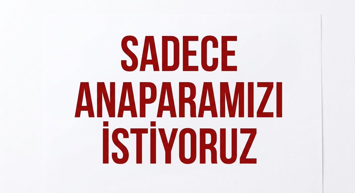 ugur19381938's tweet photo. @HAKKIMIZYENDI hakkımız olan anaparamızı istiyoruz. https://t.co/BzSVMyJjUD