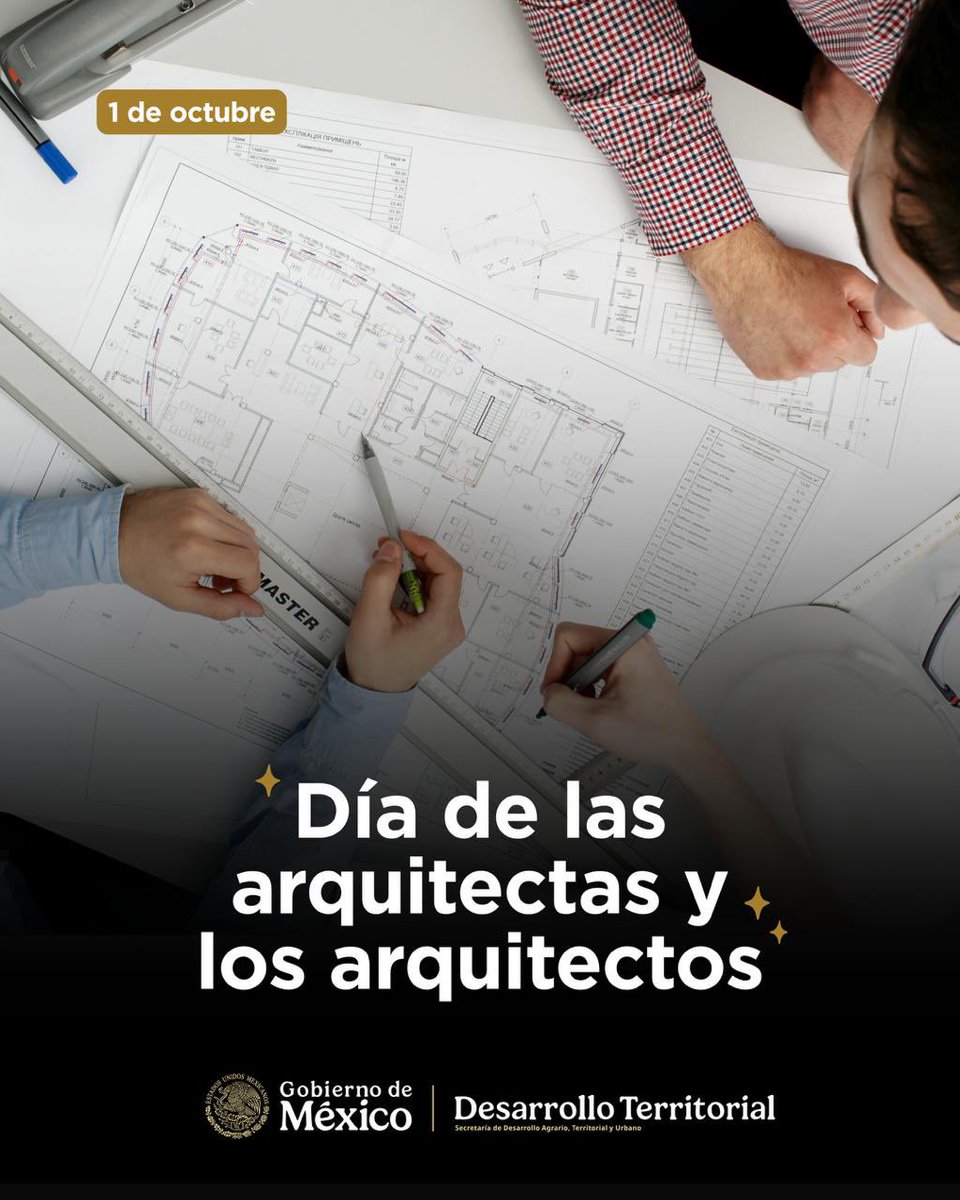 SEDATU_mx's tweet photo. ¡Celebramos a las y los arquitectos de México!

Su labor es fundamental para planear el territorio, recuperar el espacio público y diseñar vivienda para las familias mexicanas. https://t.co/3QMygmRbEZ