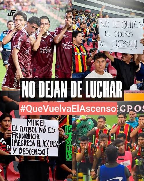 VecinosCDMX___'s tweet photo. ¿Qué incentivos tiene un equipo para seguir creciendo si no existe una ruta clara hacia la máxima categoría? Esa es una de las preguntas que forman parte de la discusión sobre el futuro del fútbol mexicano. #QueVuelvaElAscenso https://t.co/51QJfFtRaA