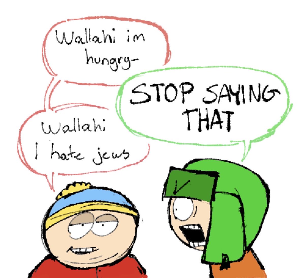 milkyvaniilla's tweet photo. He is half muslim to piss off kyle (yes I can make this joke) #sptwt #southpark https://t.co/OkvcQF0MpP