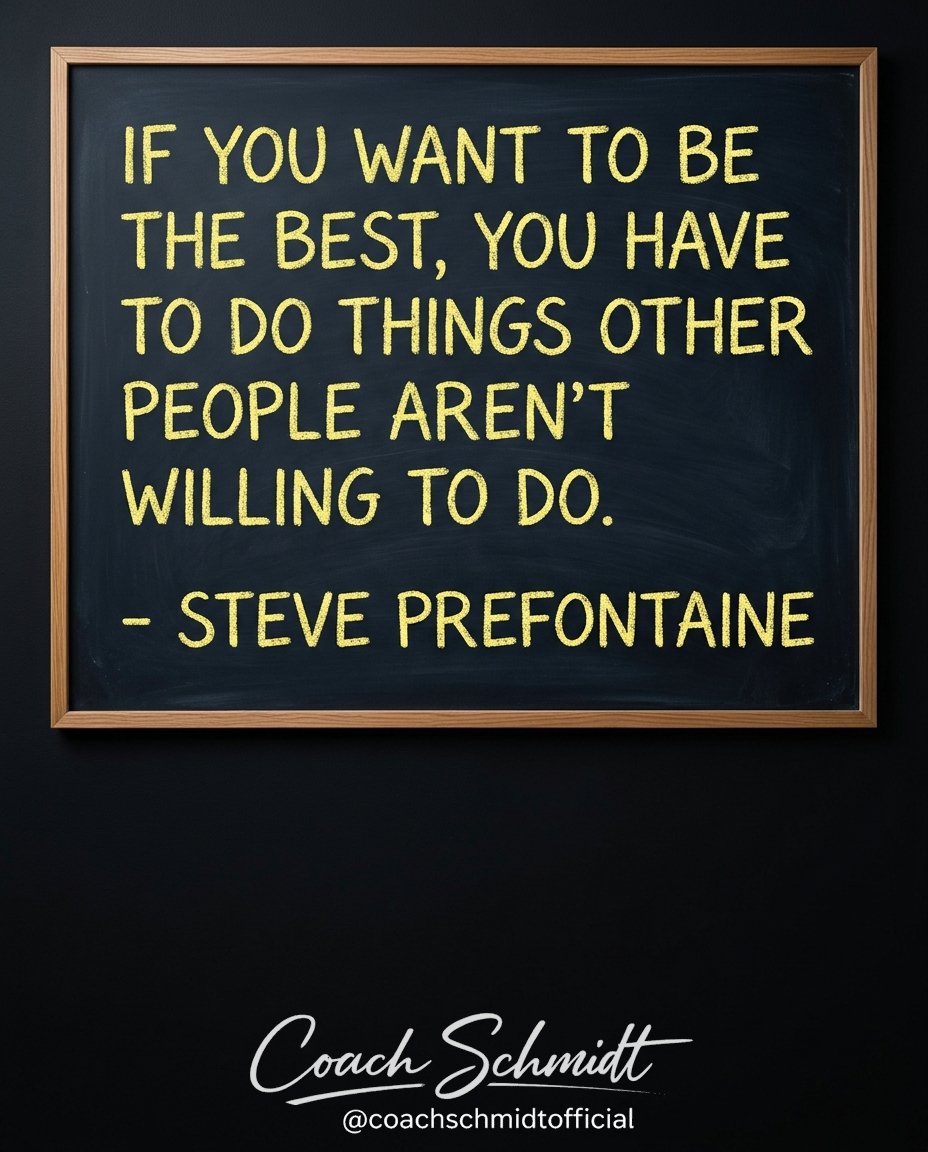Coach_Schmidt_1's tweet photo. Share if it resonates.
If you want to be the best, you have to do things other people aren’t willing to do.
- Steve Prefontaine
#DoHardThings #OutworkTheRest #NoExcuses #HardWorkPaysOff #DailyMotivation https://t.co/SHtGHZwOIY