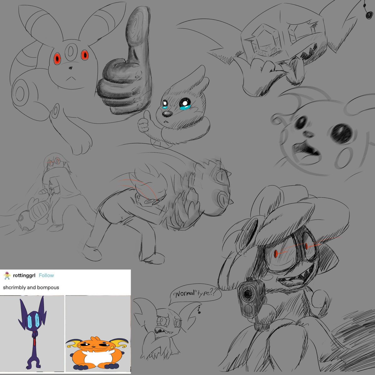GrandukeAnduke's tweet photo. Pokémon sketch page!! https://t.co/0lbi6LVM3G