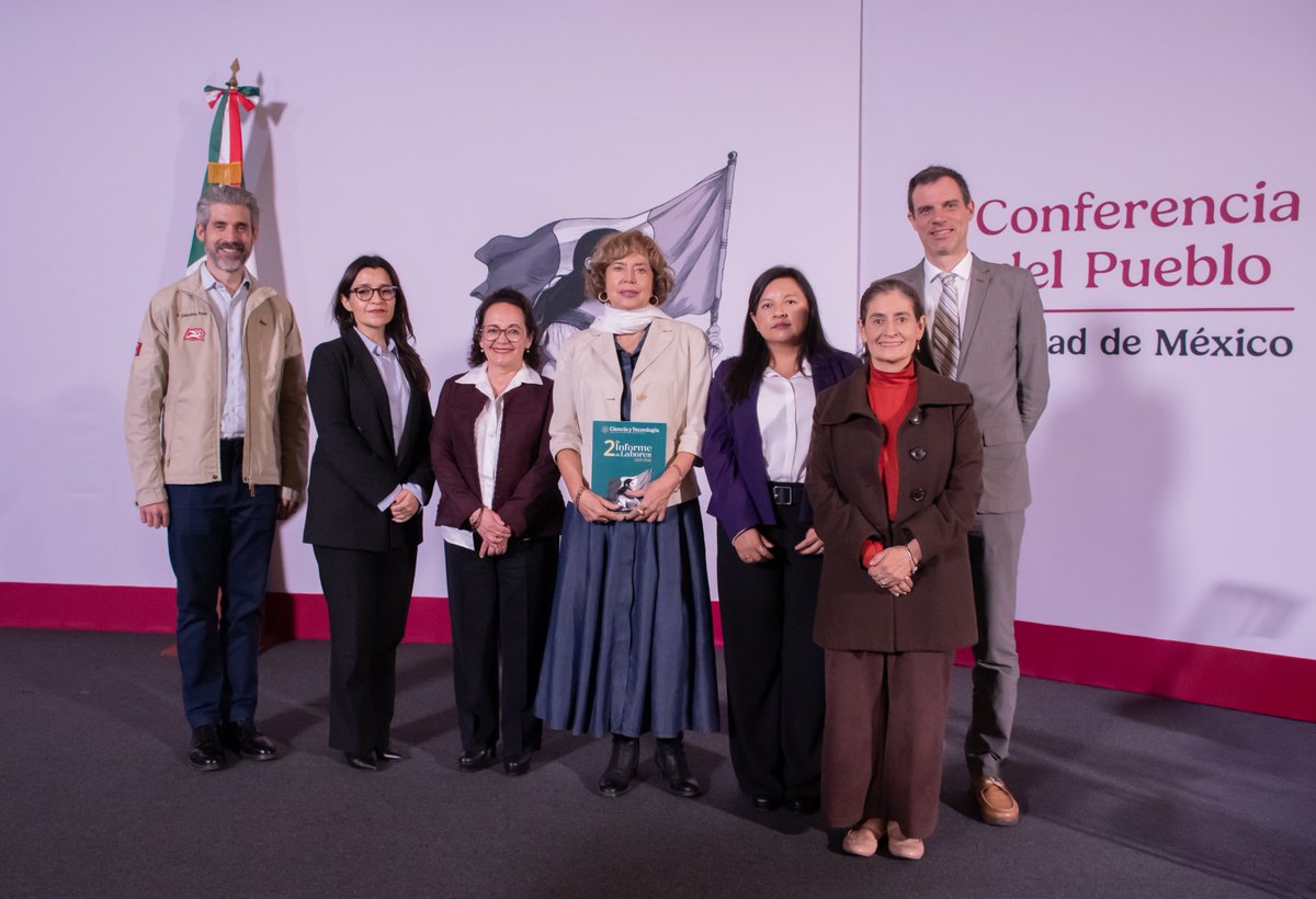 Secihti_Mx's tweet photo. 📣📰 COMUNICADO | Aumento del 111% en fondo para proyectos de ciencia y tecnología, así como la colaboración de investigadores, impulsan el desarrollo nacional: Presidenta @Claudiashein. ➡️1/2
🔗 https://t.co/P61hfdUaCS https://t.co/miIqo3jqgC