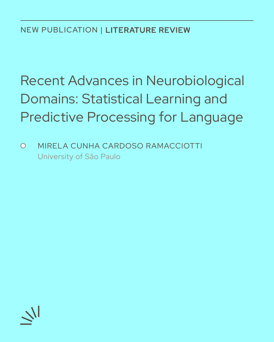 CadernosL's tweet photo. How early do infants learn regularities in speech and use them to anticipate what comes next? A new review connects statistical learning, predictive processing and caregiver interaction. https://t.co/9i4hl7YmIu #LanguageDevelopment https://t.co/U6gCArTzT8