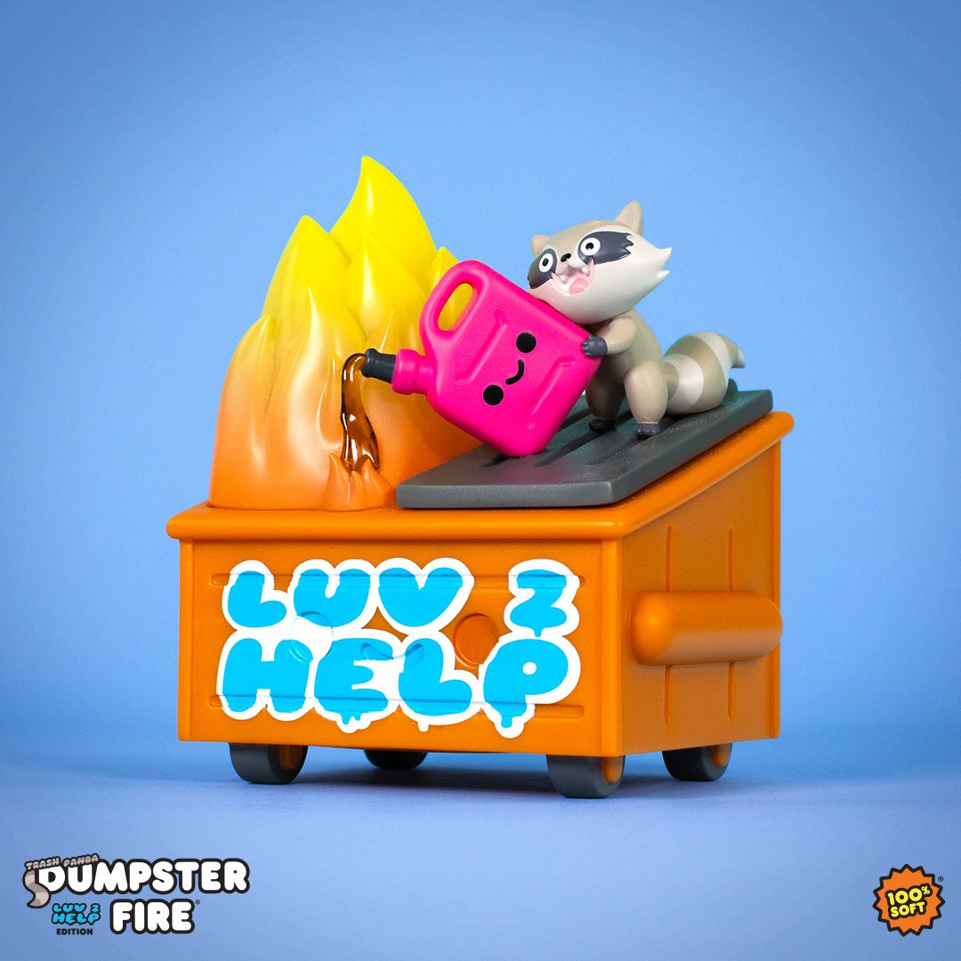 100soft's tweet photo. New York City, we'll be at #NYCC next week, bring a bunch of new fun stuff, including our new Marvel's LOKI Dumpster Fire &amp; LUV2HELP Dumpster Fire! Take a look ➡️ https://t.co/HA7cEog1PQ https://t.co/mMy3tkosnB