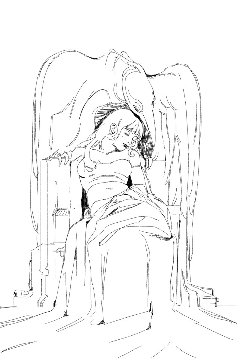 orcheedart's tweet photo. scribbly lines today cos my hand hurts🐦‍⬛ https://t.co/awJ5Pvhzxa