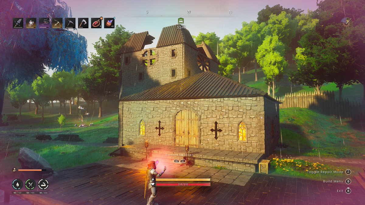 ExstasisTv's tweet photo. My castle style build in Dragonwilds😅 my first attempt at a castle with this building set but I think it’s come together quite nicely! 

Will be streaming tomorrow doing a fresh play though on PC😛

#runescape #rsdragonwilds #runescapedragonwilds #dragonwilds #twitch https://t.co/qm4vhhRPg1