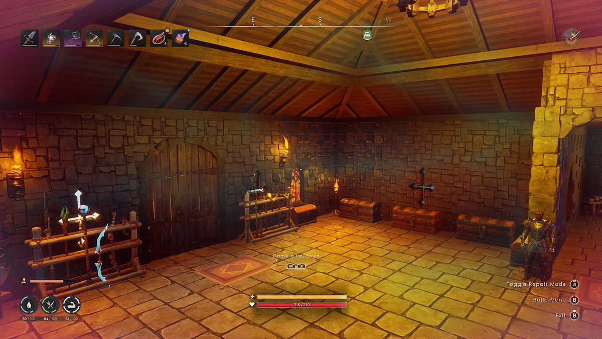 ExstasisTv's tweet photo. My castle style build in Dragonwilds😅 my first attempt at a castle with this building set but I think it’s come together quite nicely! 

Will be streaming tomorrow doing a fresh play though on PC😛

#runescape #rsdragonwilds #runescapedragonwilds #dragonwilds #twitch https://t.co/qm4vhhRPg1
